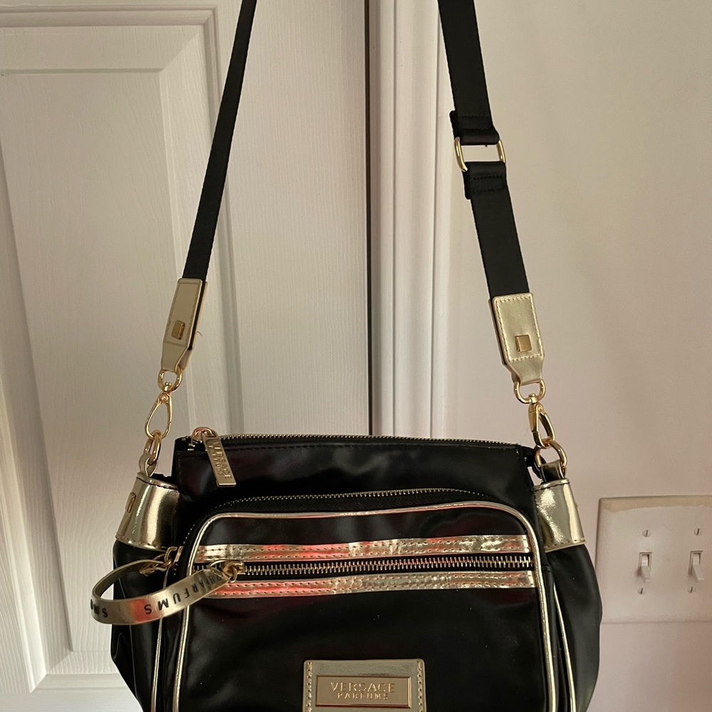 Versace Parfums crossbody bag Limited edition For Versace Parfume Black/Gold